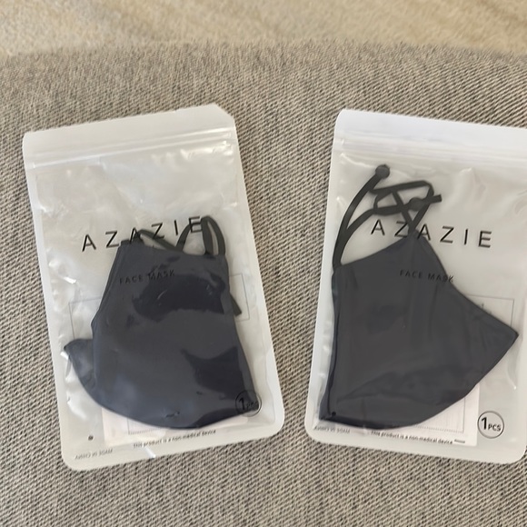 NEW Azazie satin face masks, color Stormy, never opened - Picture 1 of 2